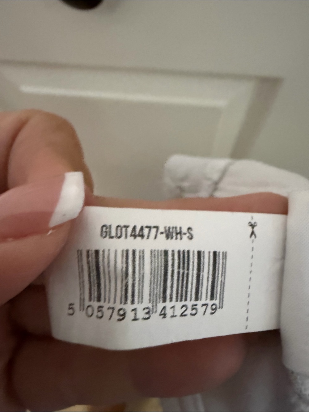 Gymshark Strappy Bandeau Sports Bra Top in White GUC - Picture 5 of 5